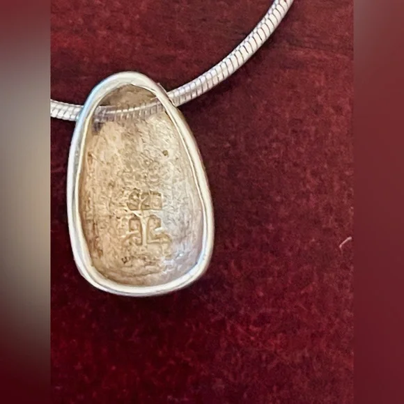 16” Sterling Silver (925) Teardrop Necklace In Good Condition - Picture 3 of 8